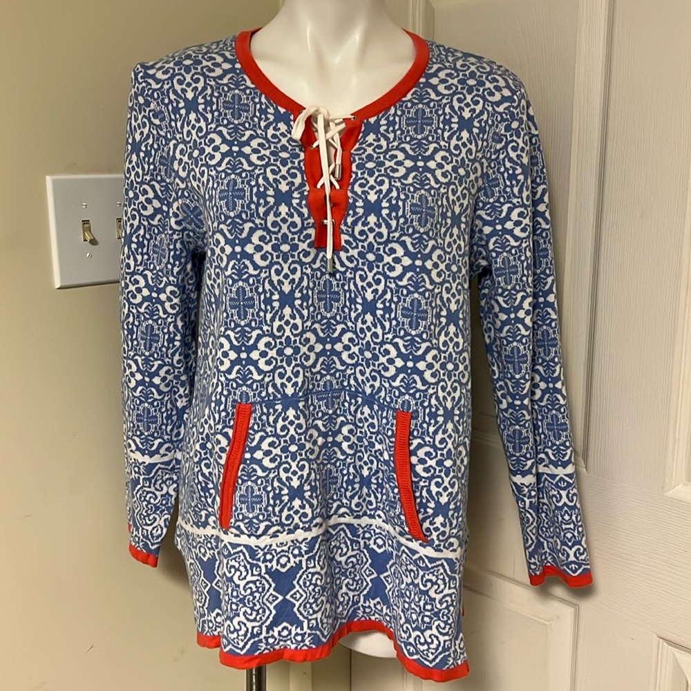 Ruby Rd. 100% Cotton Sweater Large Kangaroo Pocket